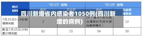 四川新增省内感染者1050例(四川新增的病例)-第1张图片