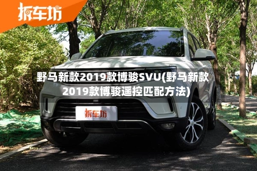 野马新款2019款博骏SVU(野马新款2019款博骏遥控匹配方法)-第1张图片
