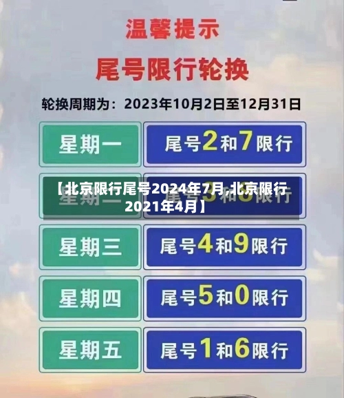 【北京限行尾号2024年7月,北京限行2021年4月】-第1张图片