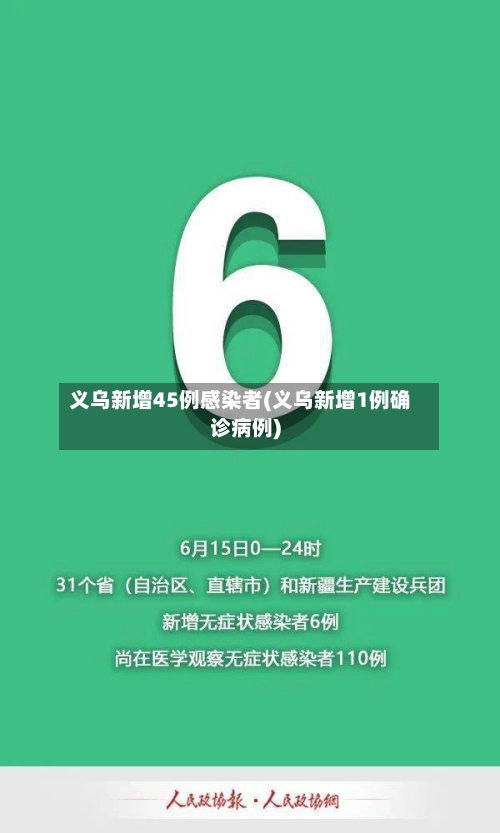 义乌新增45例感染者(义乌新增1例确诊病例)-第1张图片