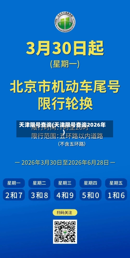 天津限号查询(天津限号查询2026年)-第1张图片