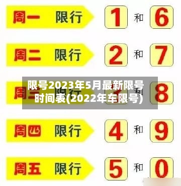 限号2023年5月最新限号时间表(2022年车限号)-第3张图片