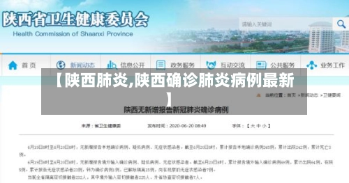 【陕西肺炎,陕西确诊肺炎病例最新】-第1张图片