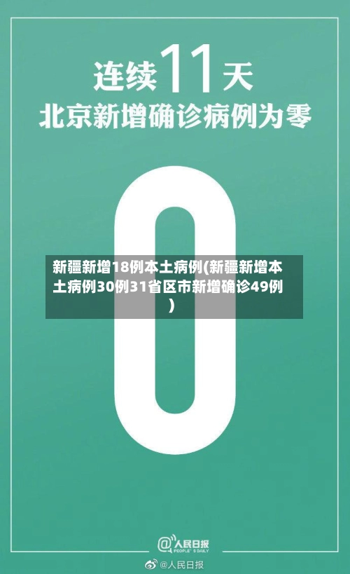 新疆新增18例本土病例(新疆新增本土病例30例31省区市新增确诊49例)-第1张图片