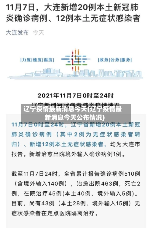 辽宁疫情最新消息今天(辽宁疫情最新消息今天公布情况)