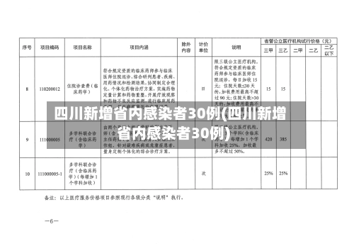 四川新增省内感染者30例(四川新增省内感染者30例)-第1张图片