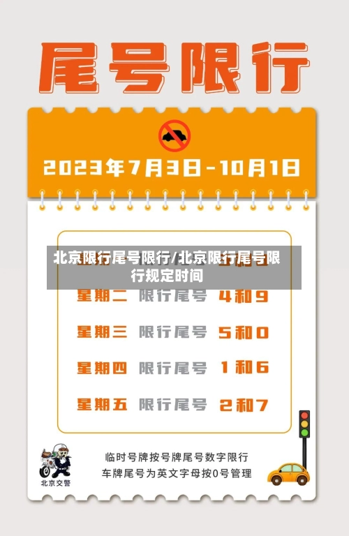 北京限行尾号限行/北京限行尾号限行规定时间-第1张图片
