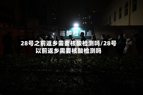 28号之前返乡需要核酸检测吗/28号以前返乡需要核酸检测吗-第1张图片