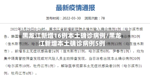 黑龙江新增16例本土确诊病例/黑龙江新增本土确诊病例5例-第3张图片