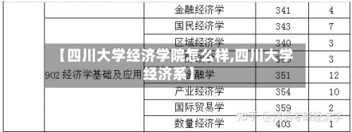 【四川大学经济学院怎么样,四川大学经济系】-第1张图片