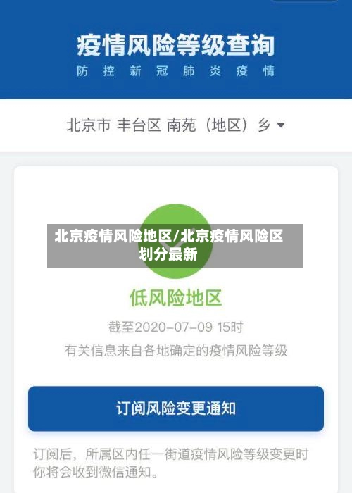北京疫情风险地区/北京疫情风险区划分最新