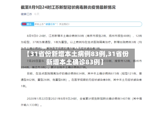 【31省份新增本土病例83例,31省份新增本土确诊83例】-第2张图片