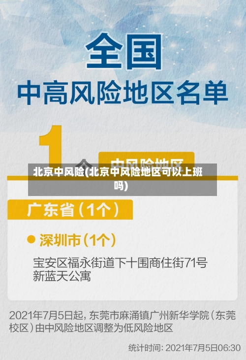 北京中风险(北京中风险地区可以上班吗)-第1张图片