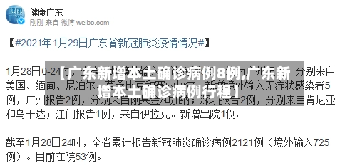 【广东新增本土确诊病例8例,广东新增本土确诊病例行程】-第1张图片
