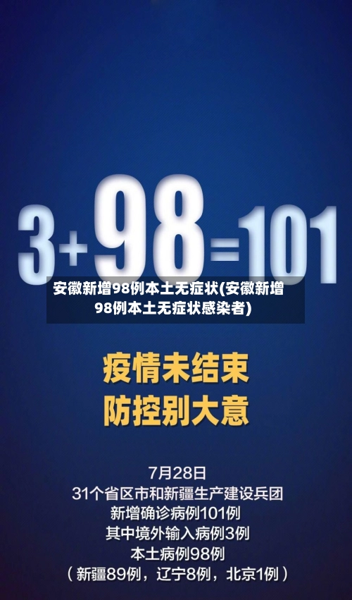 安徽新增98例本土无症状(安徽新增98例本土无症状感染者)-第1张图片