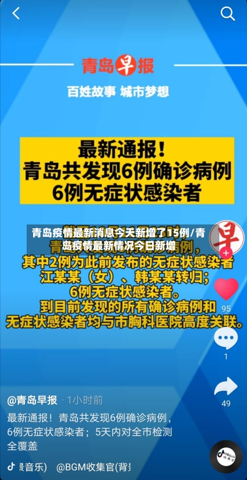 青岛疫情最新消息今天新增了15例/青岛疫情最新情况今日新增-第1张图片