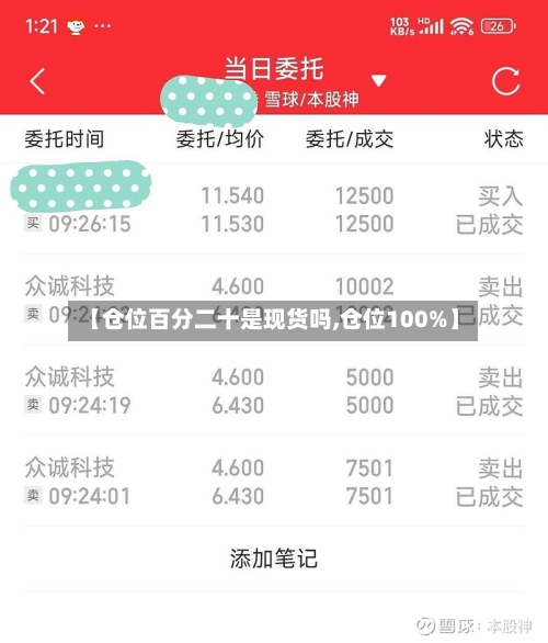 【仓位百分二十是现货吗,仓位100%】-第1张图片