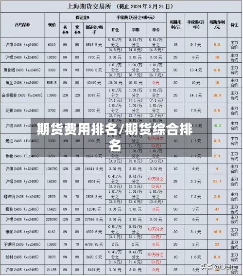 期货费用排名/期货综合排名-第2张图片