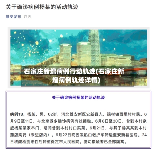 石家庄新增病例行动轨迹(石家庄新增病例轨迹详情)-第3张图片