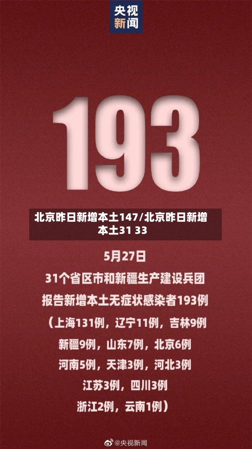 北京昨日新增本土147/北京昨日新增本土31 33-第3张图片